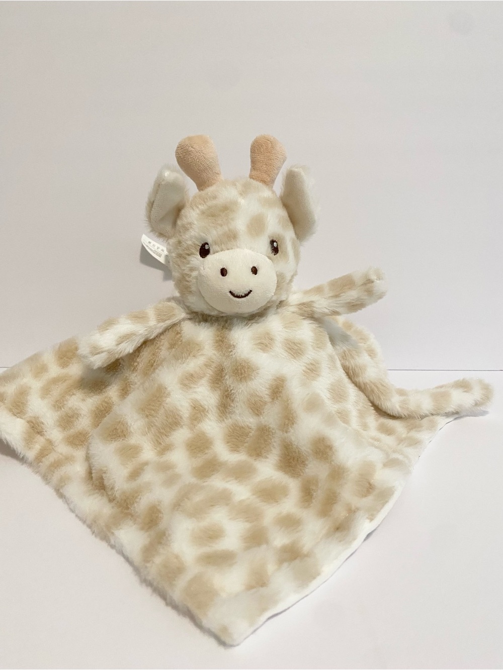Dream Gro Giraffe Lovey White Tan Animal Security Blanket Grow Toy Boy Girl Soft